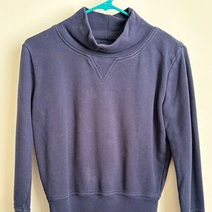 Navy blue mock neck sweater from madewell